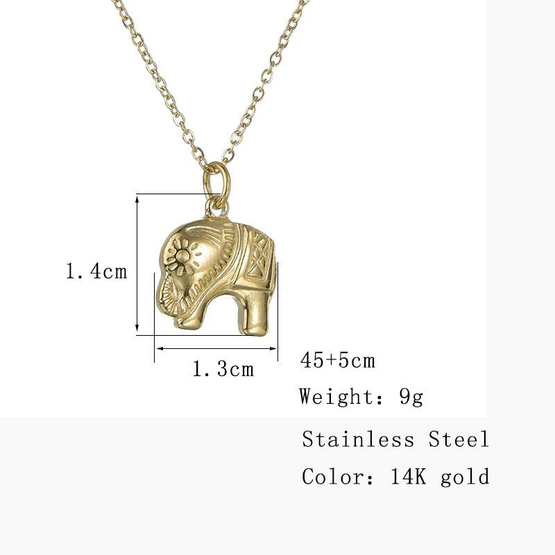 Buy Vintage Golden Elephant Pendant 