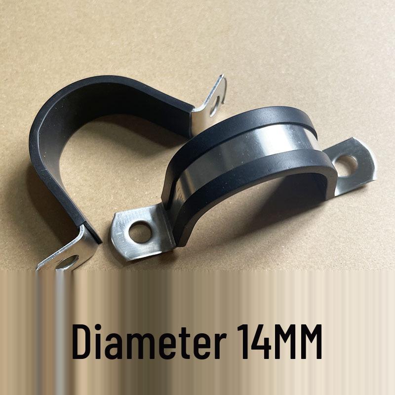 304 Stainless Steel U-Shaped Pipe Clamp with Pad for Water/Cable