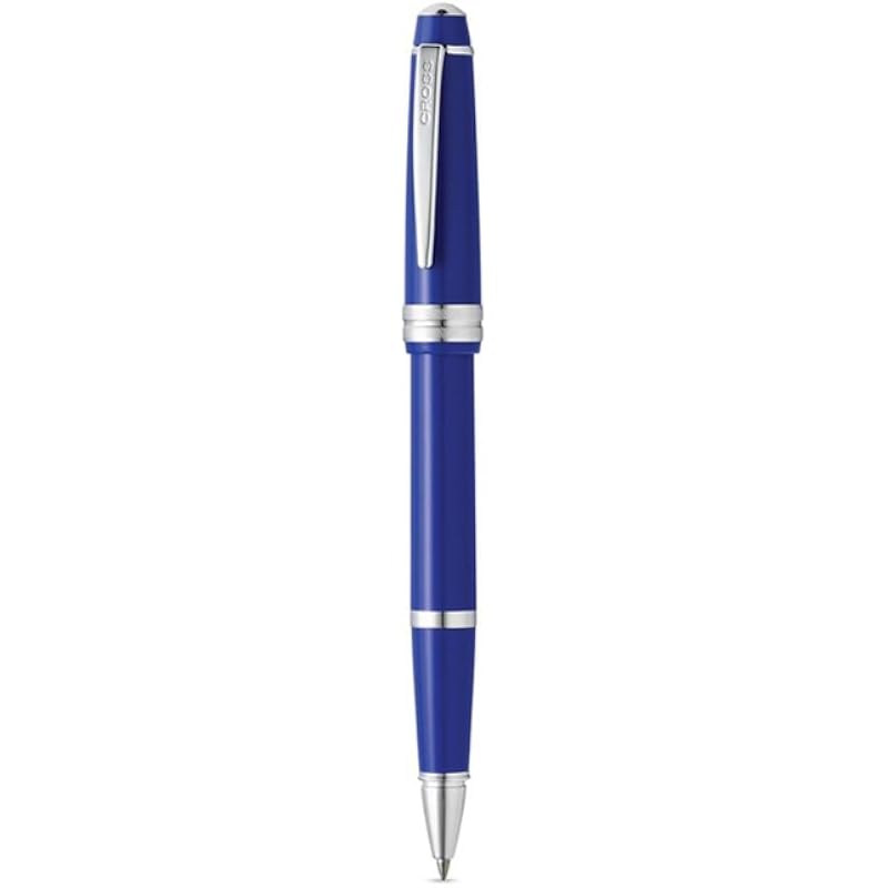 Cross Bailey Light Poliertes Harz Nachfüllbarer Gel-Tinte Rollerball-Stift, Mittlere Spitze, Inklusive Premium-Geschenkbox - Blau