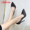Fashion Aphixta 12cm Super High Stiletto Heels Pumps Women Shoes Bling Sequined Leather Pointed Toe Wedding Dress Thin Heel Shoes Woman