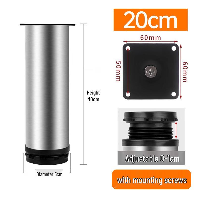 Adjustable Stainless Steel Furniture Legs - Sofa, Coffee Table, TV Cabinet Support