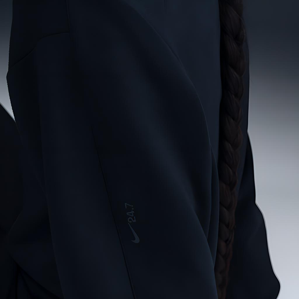 Nike Dri-Fit 24.7 Series Ležérní Jednoduchá Mikina s Kulatým Výstřihem a Dlouhým Rukávem Pánská mikina Černá Tmavě kouřově šedá HQ6965-010