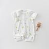 Newborn Baby Short-Sleeve Romper - Light Summer Jumpsuit for Boys