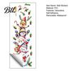 Watercolor Christmas Decor Wall Stickers with Snowman Santa Claus Elf Patterns, Peel And Stick Cartoon Decals for Windows Glass Doors, Self-Adhesive