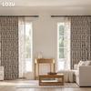 1PC LOZUJOJU American Medieval Style Blackout Curtains with High-density Printed Curtains for Bedroom Living Room Window for Home Decor