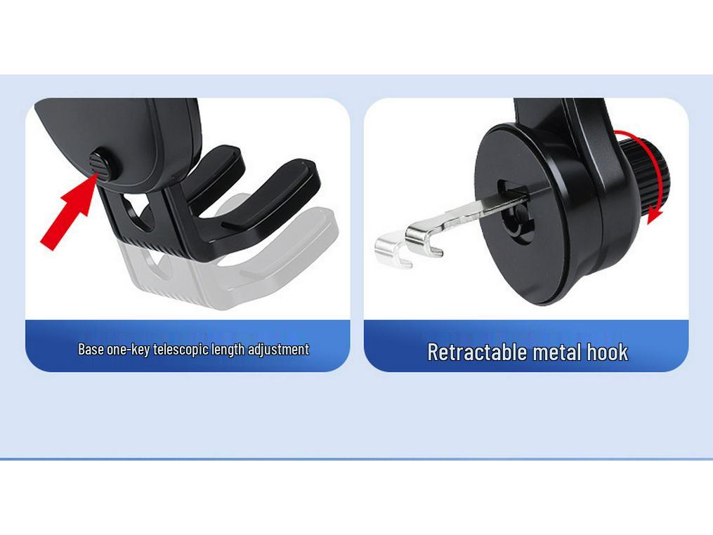 Universal 360° Rotating Car Air Vent Phone Holder - Shockproof & Stable for Navigation