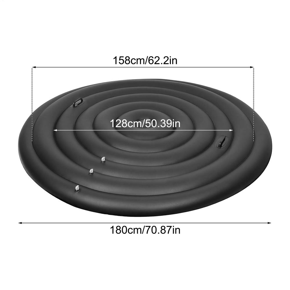 Round Hot Tub Cover Spa Pool Protective Lid Portable Round Inflatable Hot Tub Cover Replacement for Family Hotel Garden