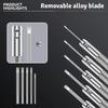 Aluminium Roestvrij Staal Horlogemakers Schroevendraaiers 0,8 mm - 1,6 mm Platkop Horloge Reparatie Schroevendraaier Afneembaar Duurzaam