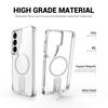 For Samsung Galaxy S26 Ultra Magnetic Case Kickstand Shockproof PC + TPU Clear Phone Cover