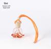 Rose Flower Car Air Freshener Essential Oil Ornament - Refillable Glass Pendant
