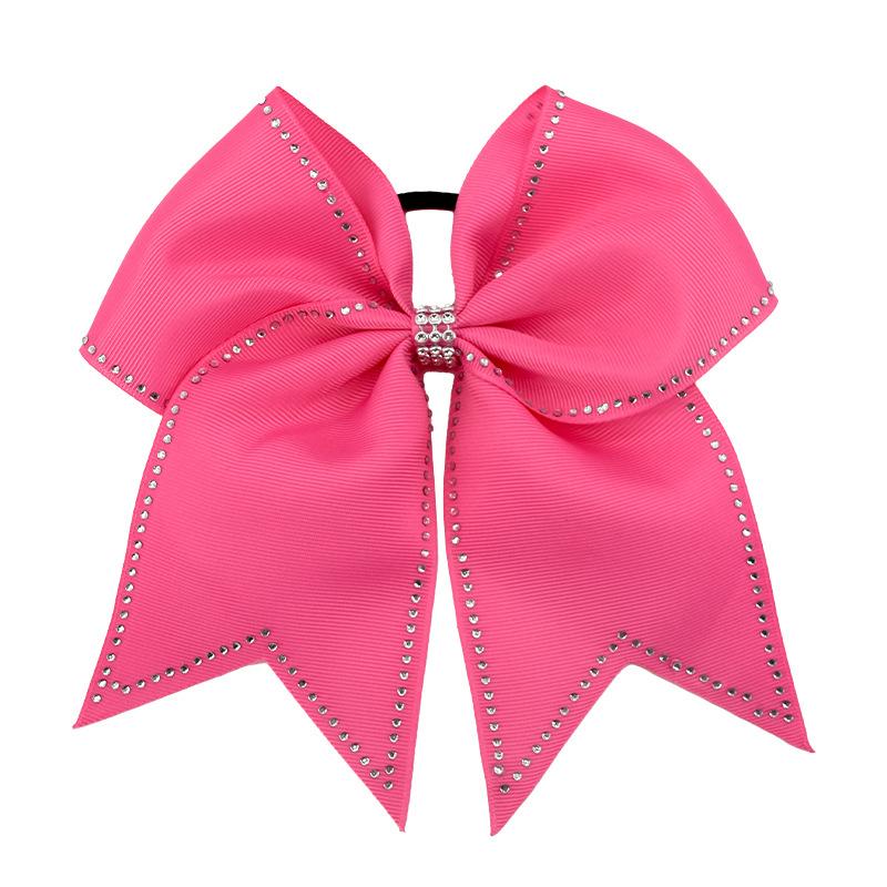 Горячая распродажа Горячий Алмазный Бант-Ласточкин Хвост Повязка на Волосы Высокоэластичная Заколка-Бант Аксессуары для Волос розовый