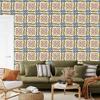 Colorful mosaic and tile imitation wallpaper for living room and bedroom 50x1000
