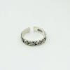 Ethnic Retro Cloud Adjustable Ring - Thai Silver, Aged Design, Niche Couples' Style
