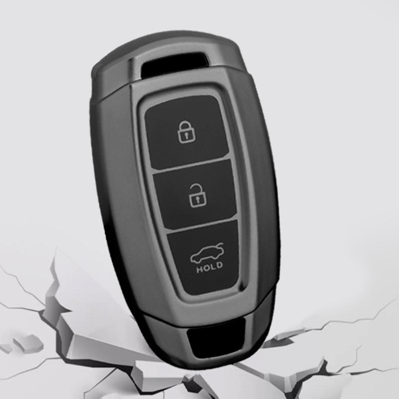 Car Key Case For Hyundai I30 Ix35 Kona Encino Solaris Azera Grandeur Ig Accent Santa Fe Palisade Holder Fob Interior Accessories