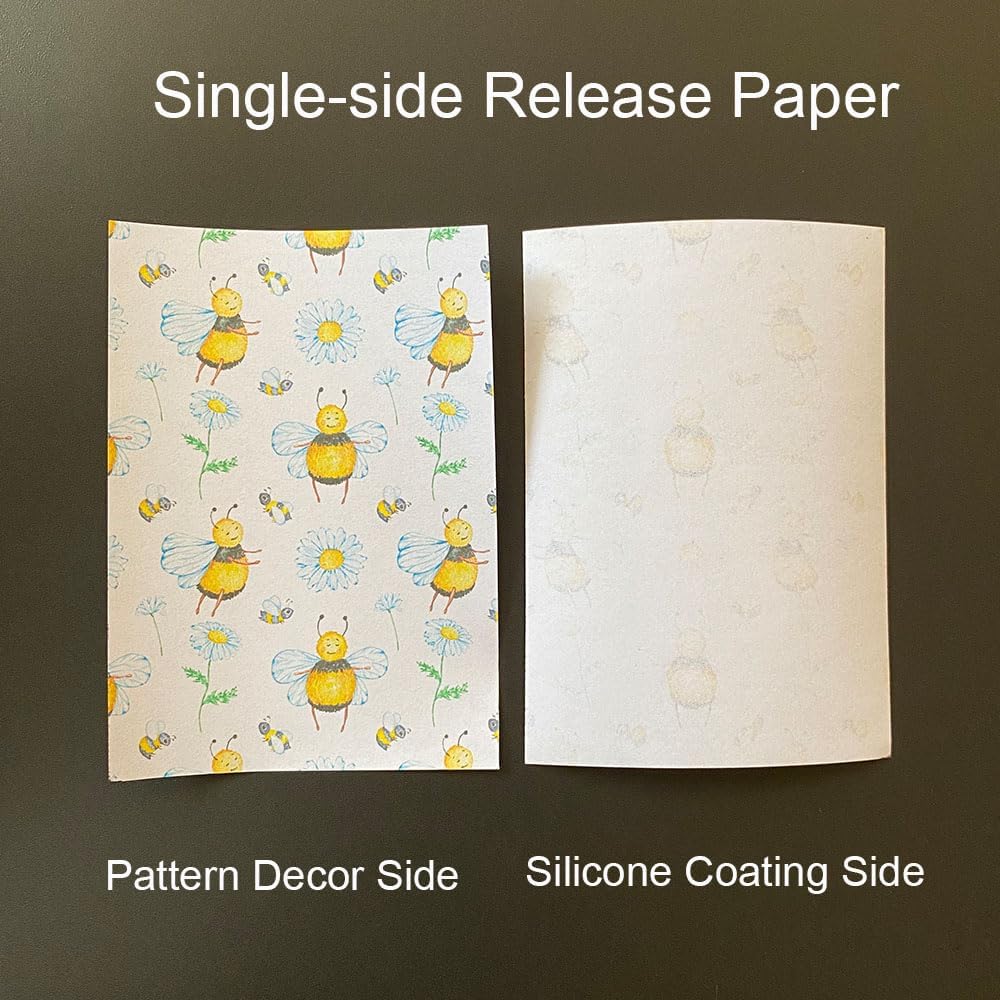 Flower Release Papers for Diamond Painting, Pack of 60 Floral Release Sheets Single Side Paper Cover Replacements for 5D Diamond Art Tool