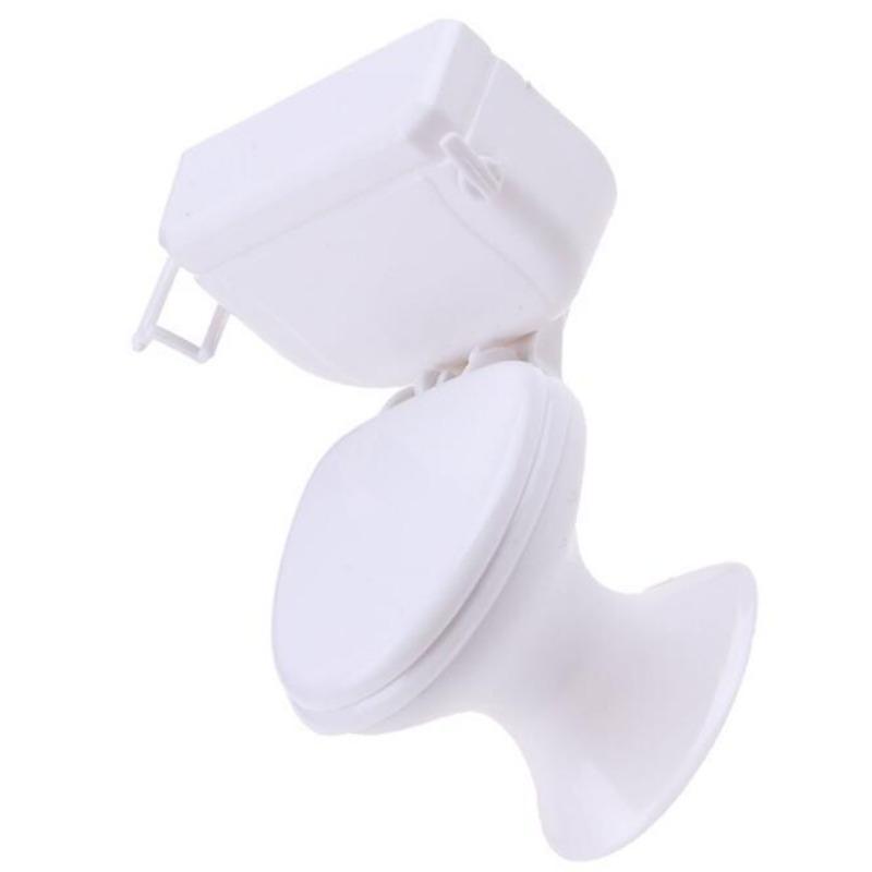 2 Pieces Miniature Toilet Dollhouse Miniature Furniture Toy for 1:12 Dollhouse Bathroom Accessories Fairies Garden Micro Landscape Dollhouse