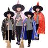 With Wizard Hat Children Cosplay Costumes Scary Costumes Performance Clothes Halloween Cloak Sets