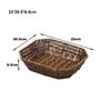 Retro Woven Imitation Rattan Fruit Plate  Wedding Candy Flower Storage