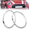 For 2014- Mini Cooper S F55 F56 F57 Chrome Headlight Ring Bezel Cover Trim