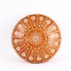 Nordic Style Moroccan Artificial Leather Pouf Craft Mandala Embroidery Ottoman Cover Footstool Round Unstuffed Cushion Cover