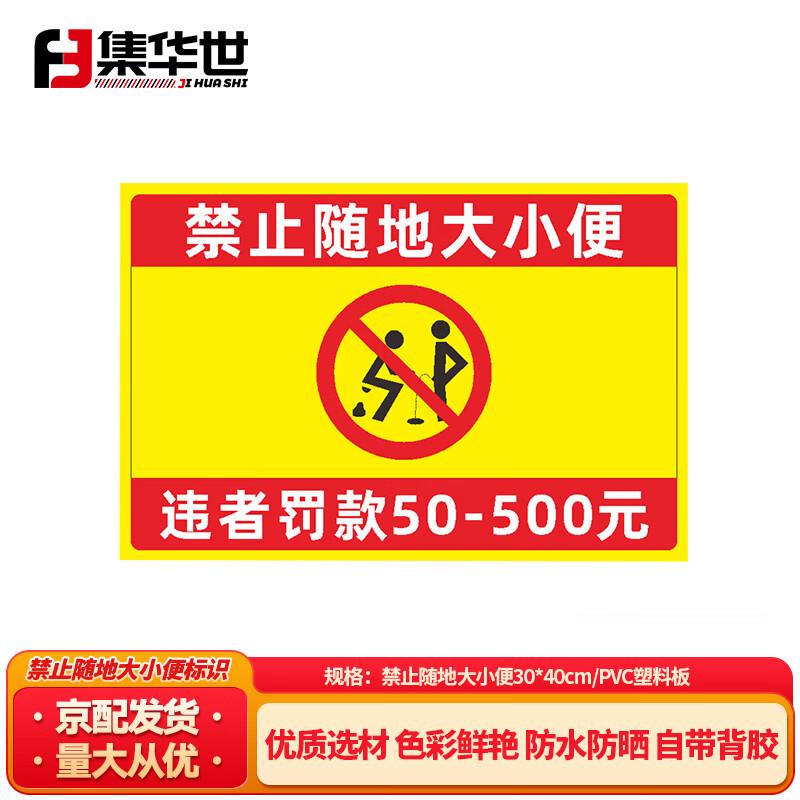 No Littering/Defecating Warning Sign 30*40cm