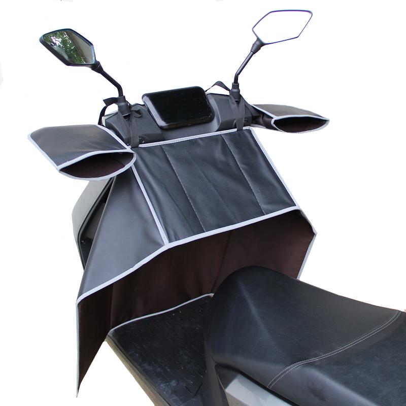 Windproof Plush Winter Cover for Electric Scooters & Motorcycles - Universal, All-Season, Two-Piece
