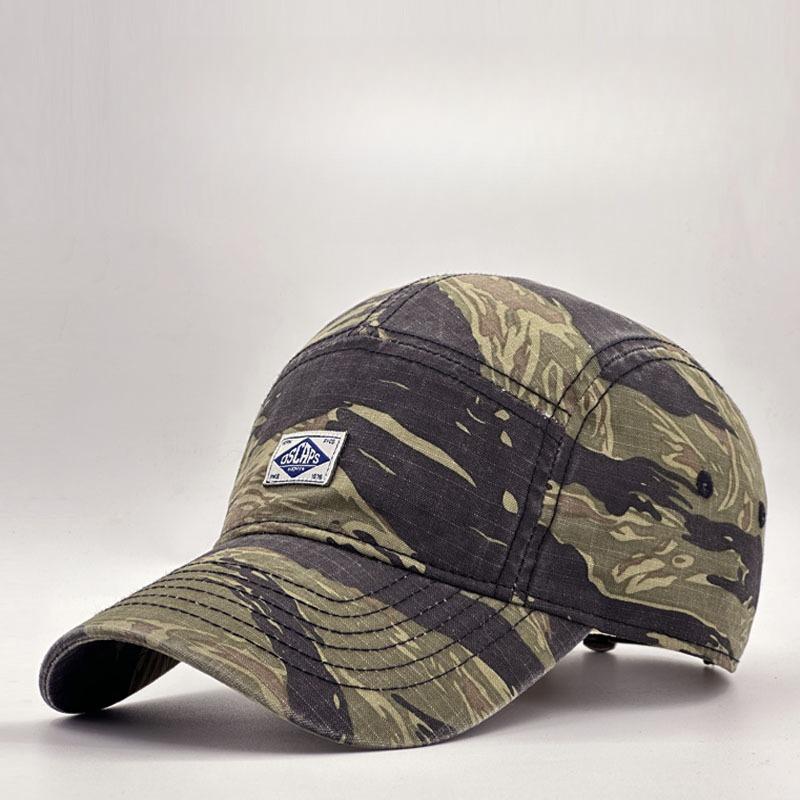 American Retro Camo Short Brim Duckbill Cap - Unisex Spring/Summer Letter Embroidered Workwear Lightweight Outdoor Baseball Cap Single code