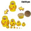 Ten-layer Wooden Duck Nesting Dolls Handcrafted Home Decor Gift Toy Valentine's Day Decoration
