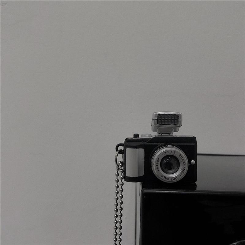 Vintage Camera Pendant Necklace Punk Jewelry for Women Man Light Glowing Chains Jewelry Accessory