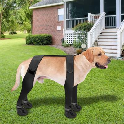 Köpekler için Askılı Botlar Kaymaz Sonbahar Su Geçirmez Köpek Ayakkabıları Tayt Köpekler için Ayarlanabilir Askılı Botlar Kış Kar Yağmur Yürüyüş Paws Koruyucu