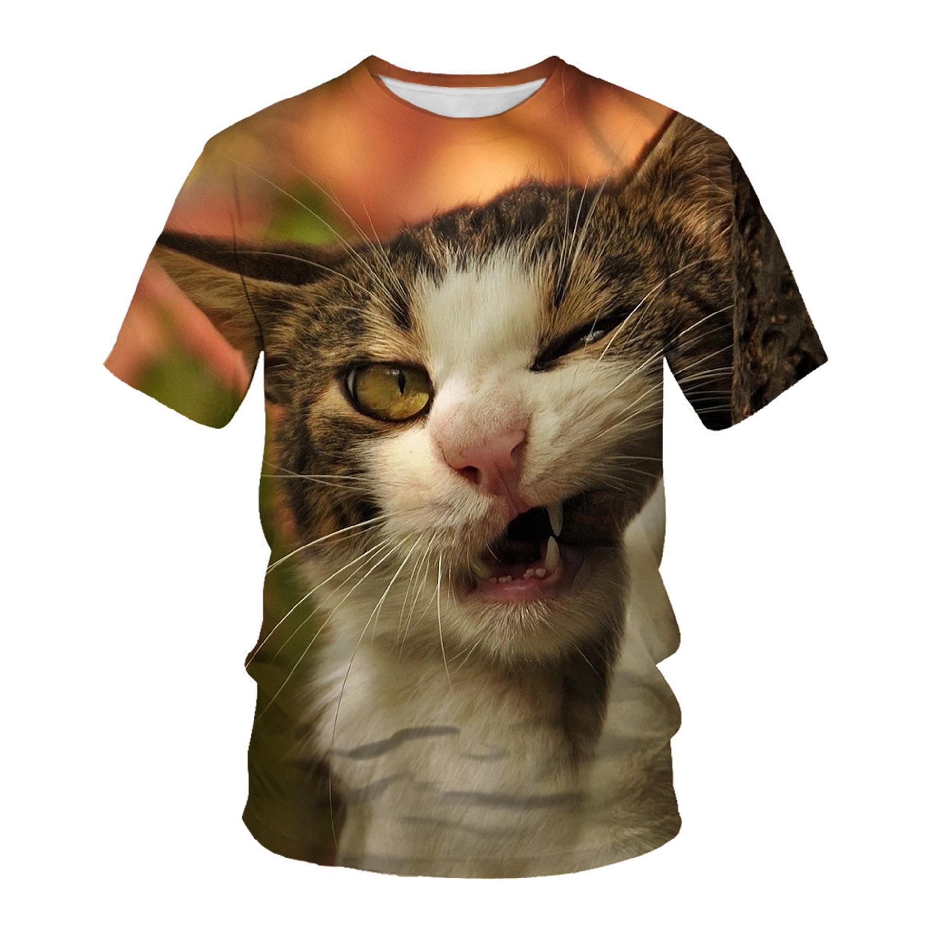 Летняя мужская футболка с 3D животным принтом — фото 7