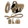Set mit Geschirr und Leine für große Hunde, Haustier, Deutscher Schäferhund, Malinois, Trainingsweste, Hundegeschirr und Halsband für mittelgroße und große Hunde