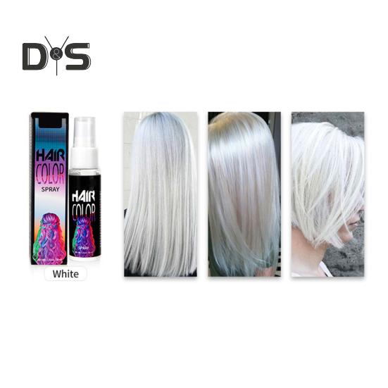 30ML Einweg-Haarfarbenspray, schnelltrocknend, natürliche Pflanzen, Männer und Frauen, temporäres Instant-Haarfärbemittel, Färbemittel für Halloween, Cosplay, Party, Make-up-Requisiten