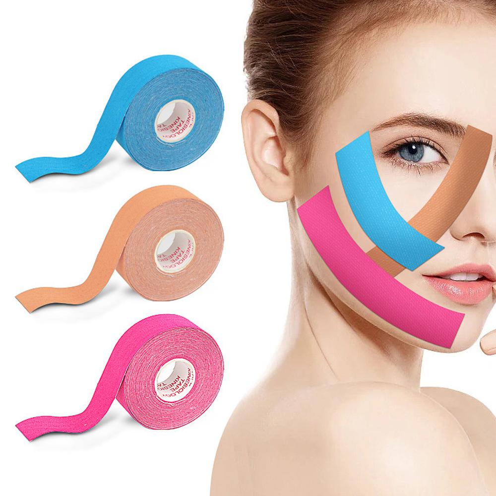 1/2/3/4/5/6 Roll Precut Kinesiology Tape for Face, Anti Wrinkle Face Tape, Facial Myofascial Lift Tape for Skin