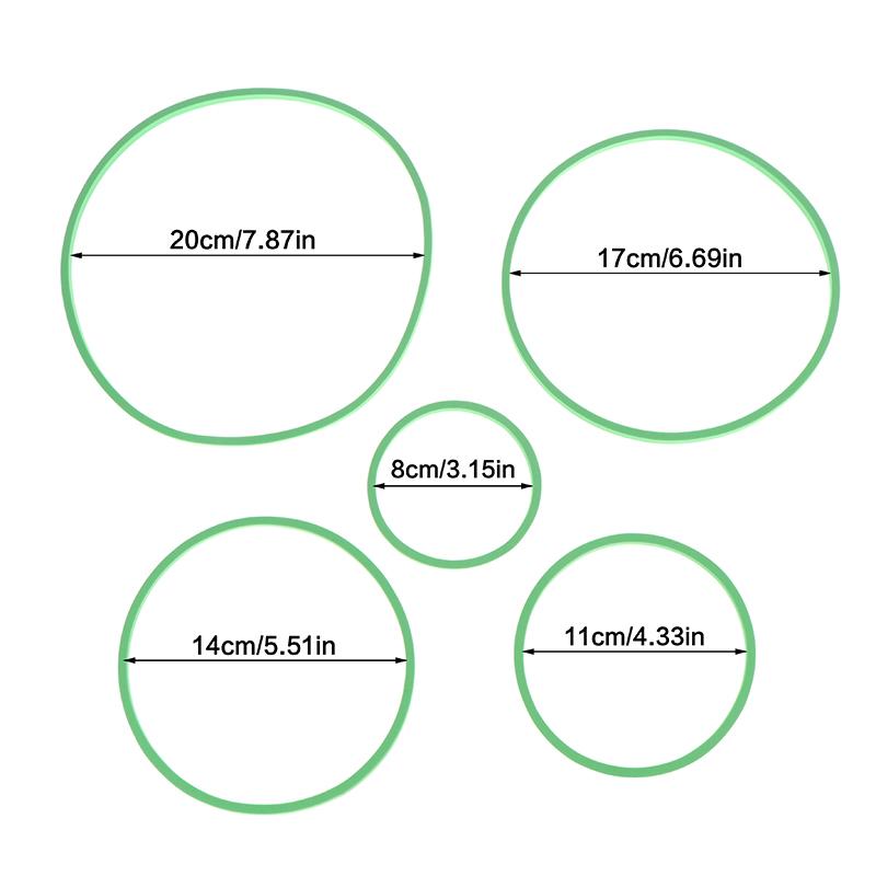 5 Piezas Anillos para Acuario Anillos Alimentadores para Peces Corral para Plantas Flotantes Soporte Flotante de Eva para Plantas Acuáticas Anillos para Plantas Círculo Alimentador para Peces