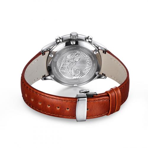 [Scorpion] Scorpion Maat Chronograph D-Buckle Leather Watch SP3347L-WRG
