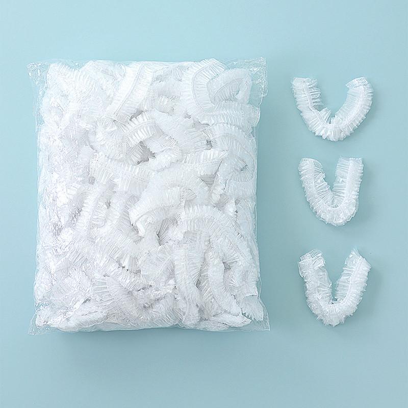 100 Uds cubierta desechable para alimentos bolsa de almacenamiento de vegetales y frutas de calidad alimentaria bolsa de plástico elástica tazones tazas cocina bolsa de mantenimiento fresco