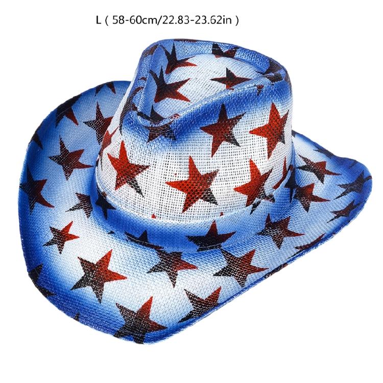 Wide Brimmed Cowboy Hat Julycostume Disco Hat for Party Stage Dancing