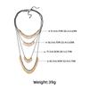 Womens Oversized Handmade Beaded Alloy Leaf Pendant Necklace Gold Tone Fashion Statement Jewelry 2025