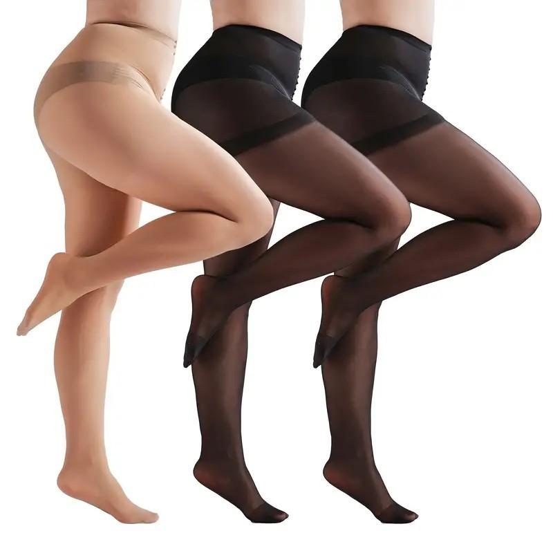 Yiran Sexy Lingerie Women's Plus Size Pantyhose To 150Kg 330Lbs Sheer Tights High Waist Not Fall Down Breathable Spring Summer Large Stockings 3XL Cm