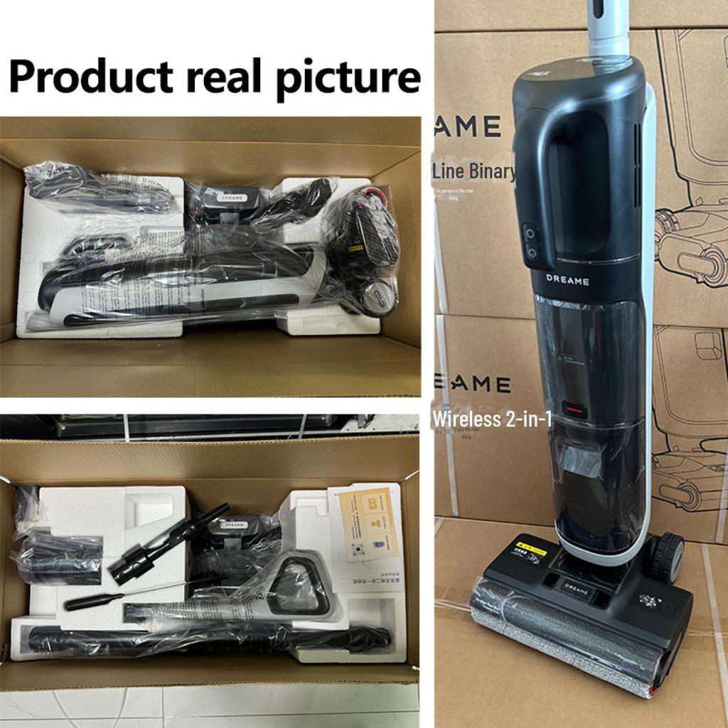 Dreame H14 Dual Floor Scrubber: 180° Flat Wet/Dry Vacuum & Mop Combo
