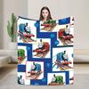 T-Thomas The Train Friends Flannel Blanket Cartoon Railway James Soft Warm Bedding Throws for Home Decor Picnic Sofa Bed Cover