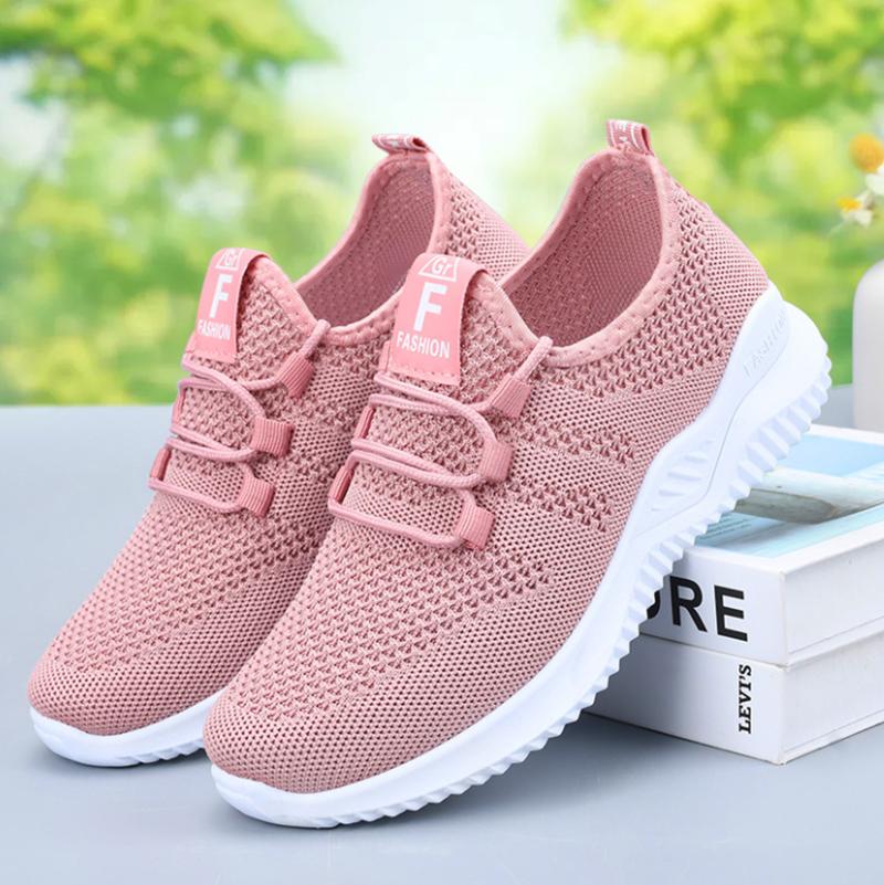 Women's Casual Sneakers Summer Comfortable Breathable Platform Shoes Fashion Women Versatile Lace-up running Shoes tenis de muje