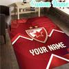 Custom Name FK Crvena Zvezda  Rug, Office Rug, Chair Rug, Carpet for Living Rooms, Doormat Game Rug Home Decor Christmas Gifts