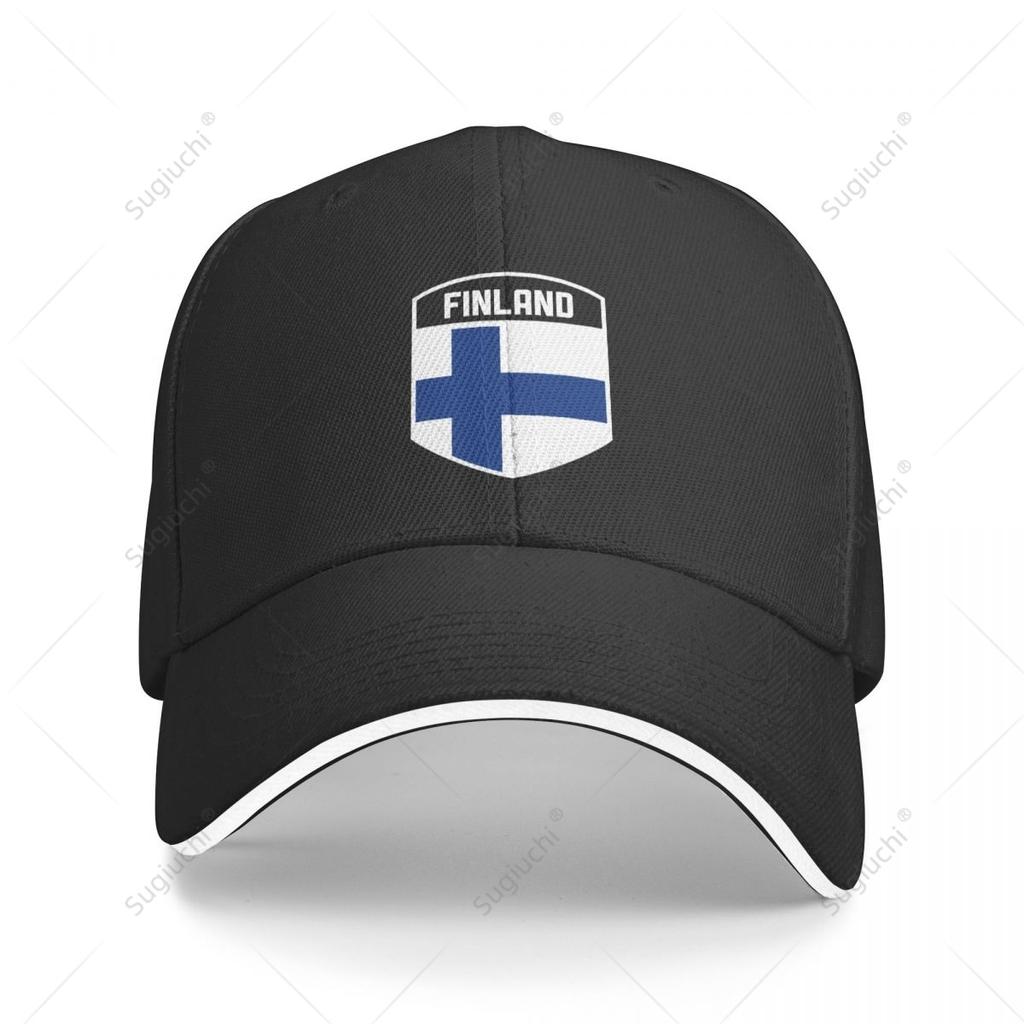 Berretto da Baseball Multifunzione Scudo Bandiera Finlandese Sandwich Unisex Sportivo Casual Cappello da Golf Pesca Outdoor