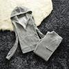 2 Pieces of Women's Outfit Fall Winter Women's Tracksuit Crystal Hoodies and Pant Sets Y2K Velvet Tracksuit