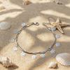 Double-layer butterfly metal cold wind anklet women's niche design sense gold chain foot chain tide