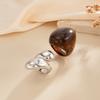 Acrylic Resin Knuckle Rings Smooth Surface Geometric Finger Rings  Aesthetic Accessories