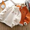 Sudadera de Lana de Cordero para Niños de Invierno Pulóver de Forro Polar para Niños Suéter Grueso y Cálido para Niñas Ropa Casual de Manga Larga para Niños de Otoño