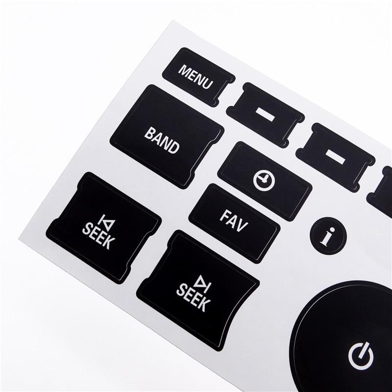 1 Pcs Radio Dash Button Repair Kit Decal For Chevrolet Silverado Cadillac Tahoe Escalade Buick Enclave GMC Acadia GM Vehicles
